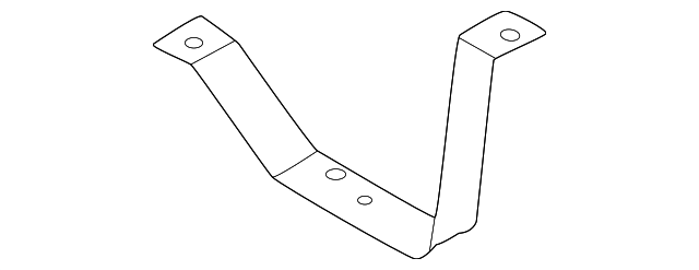 Ford Bronco fuel tank parts diagram - rear strap MB3Z-9054-A (ref #9)