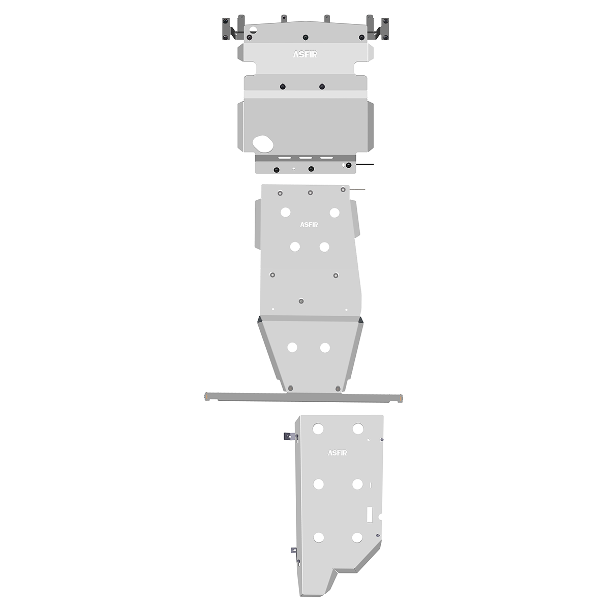 Nissan Pathfinder Full Skid Plate Kit (3 Pcs)