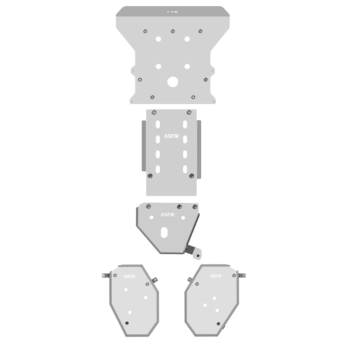 Jeep Grand Cherokee OVERLAND Full Skid Plate Kit (4 Pcs)