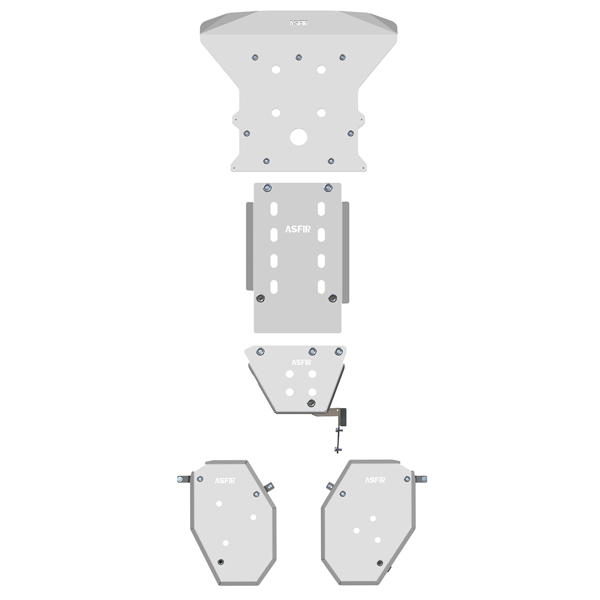 Jeep Grand Cherokee WL Full Skid Plate Kit (4 Pcs) | WITH Quadra-Trac I