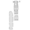 Jeep Wrangler JL Skid Plate Kit (3 Pcs) | LWB | 3.6L 2018-2020