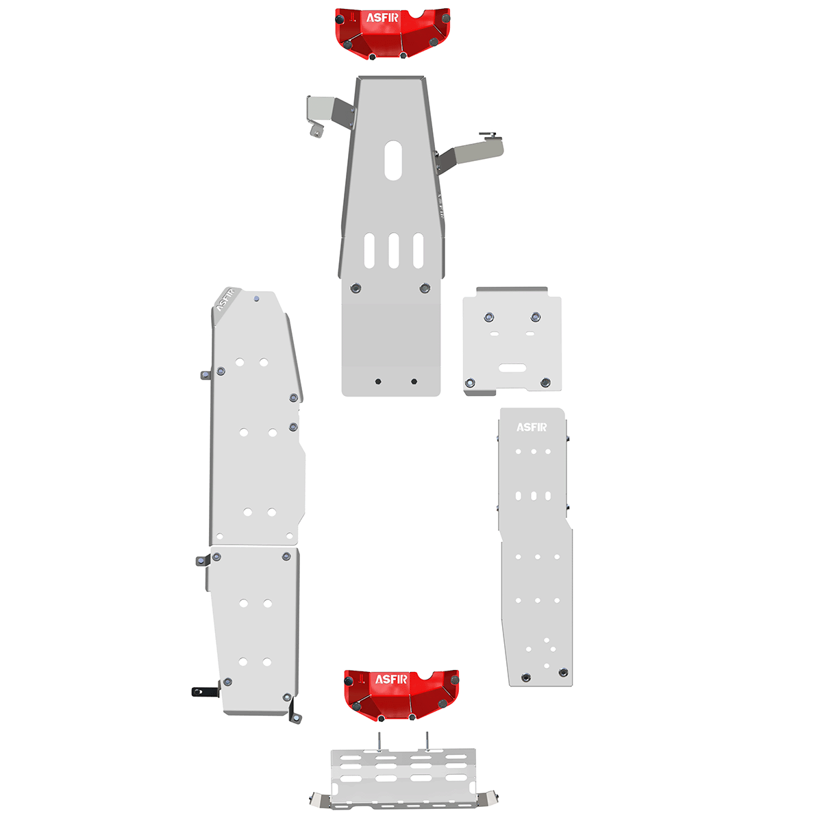 Jeep Wrangler JL 4xe PHEV Skid Plate Kit (7 Pcs) | ASFIR 4x4