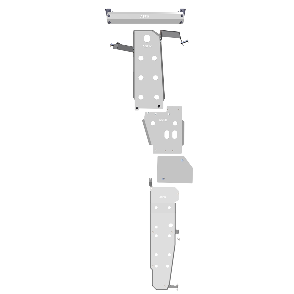 Ram 3500 Full Skid Plate Kit (5 Pcs) | SWB | Double Cab | 31 Gal.