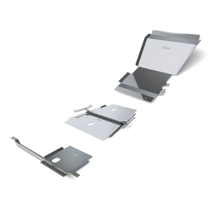 Toyota Land Cruiser 100 Full Skid Plate Kit (3 Pcs) | Diesel