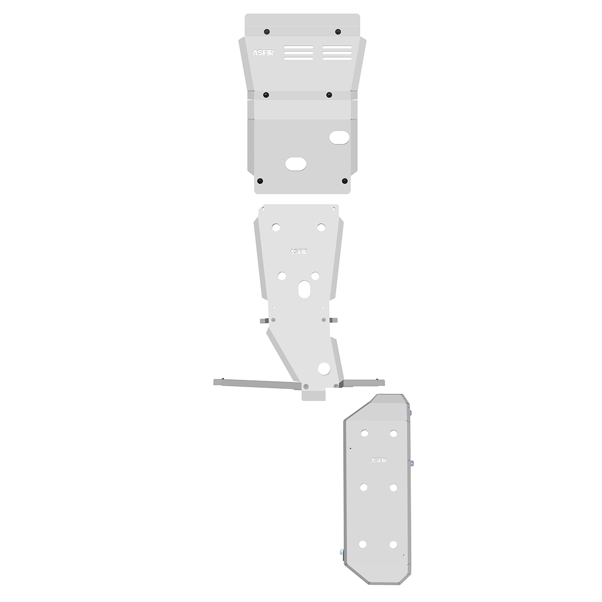 Lexus GX470 \ Toyota Land Cruiser 120 Full Skid Plate (3 Pcs) | Non-KDSS