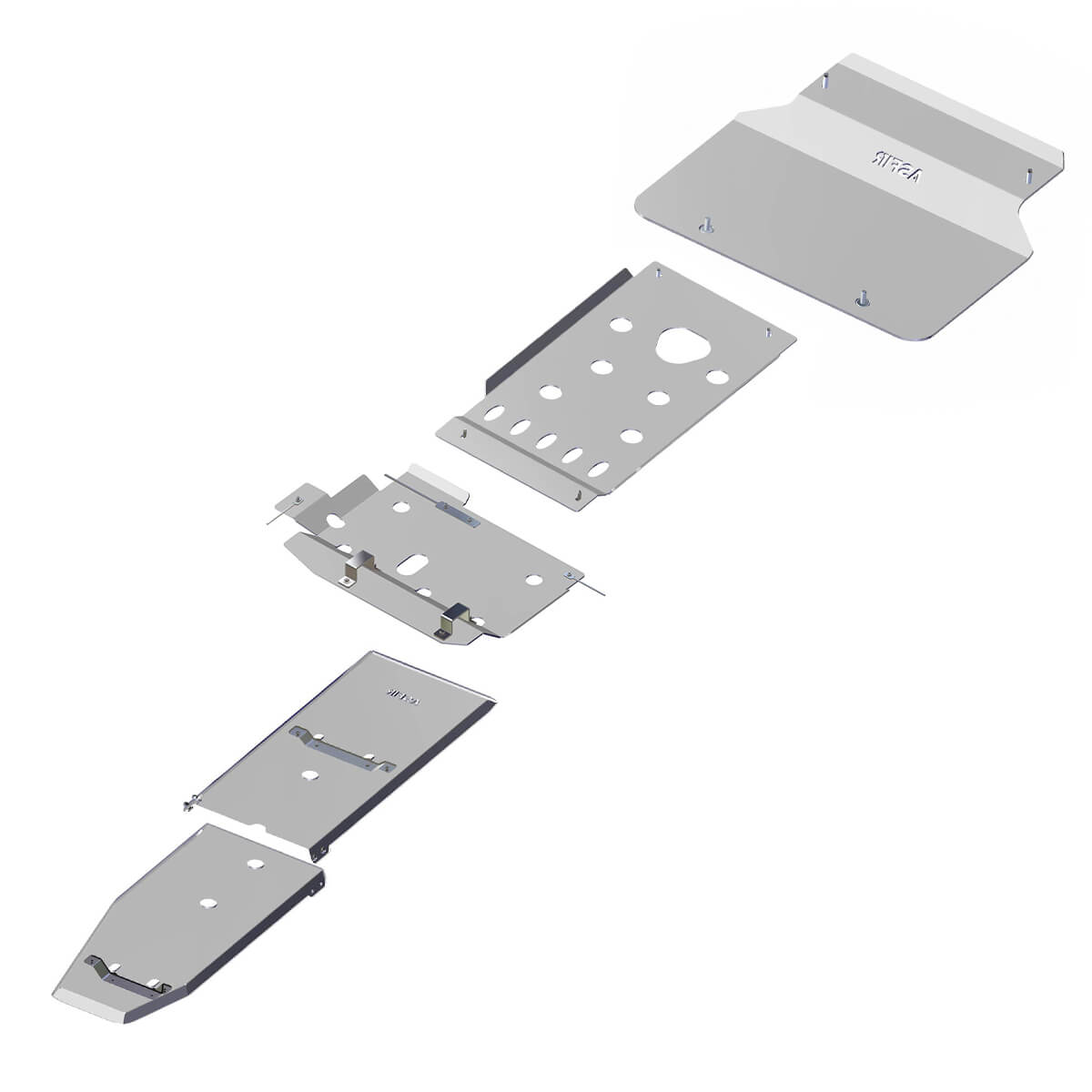 Ford F-150 Full Skid Plate Kit (4 Pcs) | Crew Cab | 2024