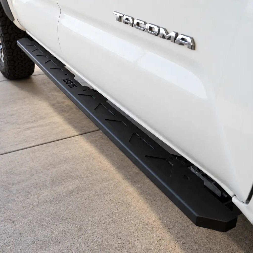 Asfir 4x4 Rock Sliders for Toyota Tacoma Short Bed, Steel, Side Step, No-Drill Install