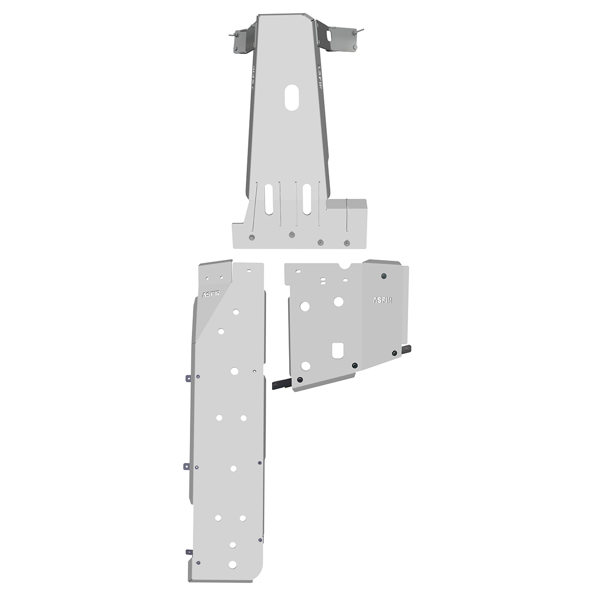 Jeep Wrangler JK Skid Plate Kit (3 Pcs) | 3.8L | LWB