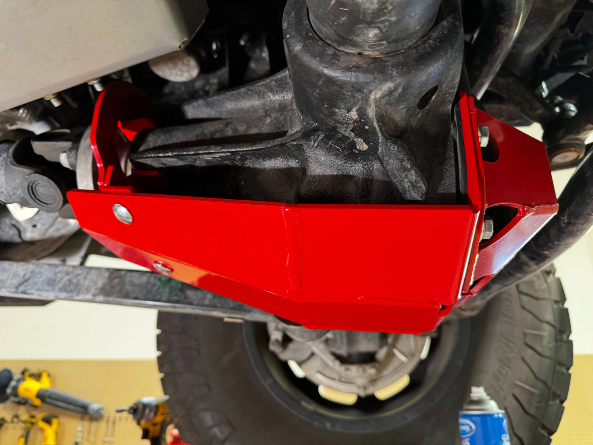Front Differential Pinion Steel Skid Plate - Dana 44
