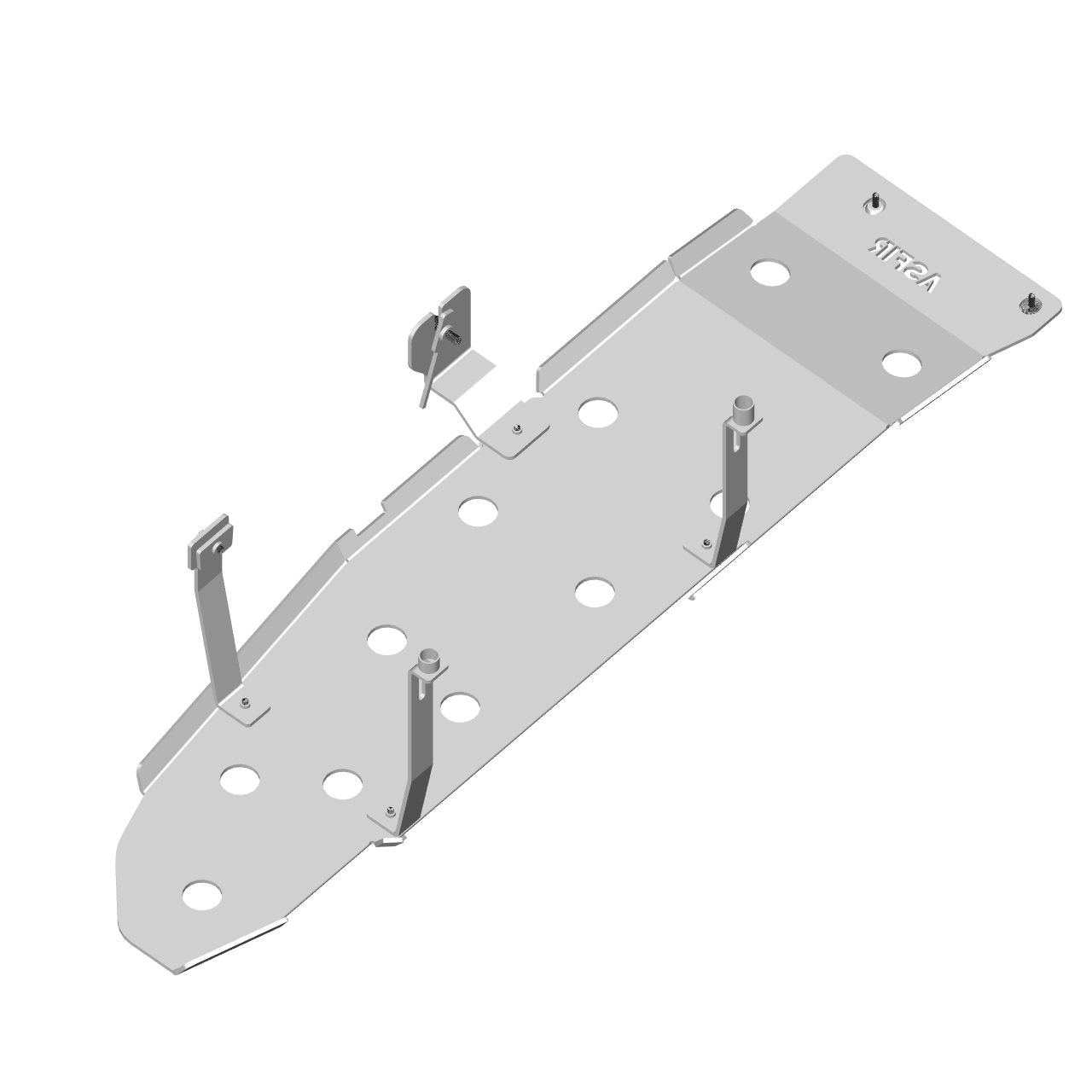 RAM 2500 Fuel Tank Skid Plate | SWB | Double Cab | with Rear Coil Springs