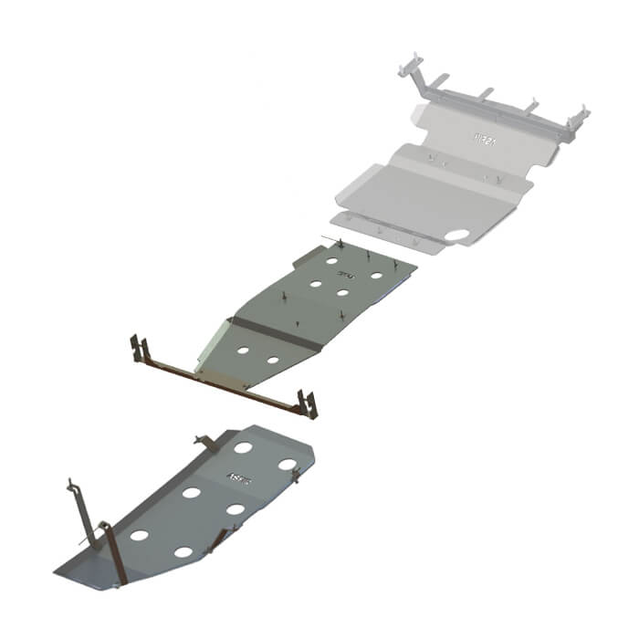 Nissan Frontier Skid Plates Kit (3 Pcs)