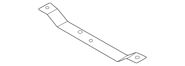 Ford Bronco fuel tank parts diagram - front strap MB3Z-9054-B (ref #8)
